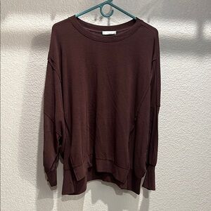 Elegant Brown Women's Sweater